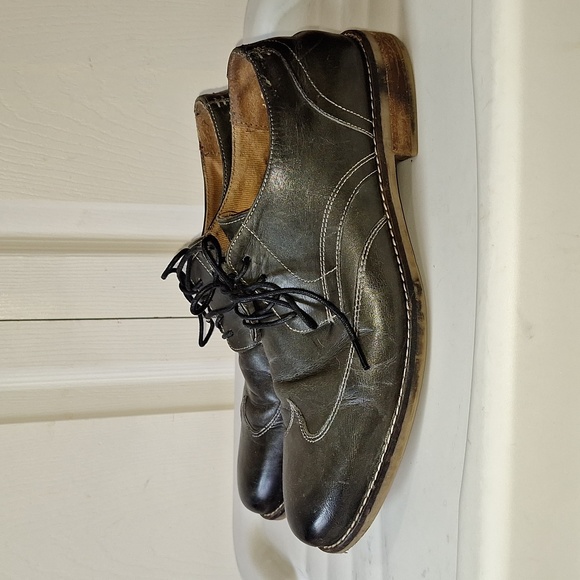 NUNN BUSH leather wingtips lace up - 8 ½ - gray - Picture 3 of 9